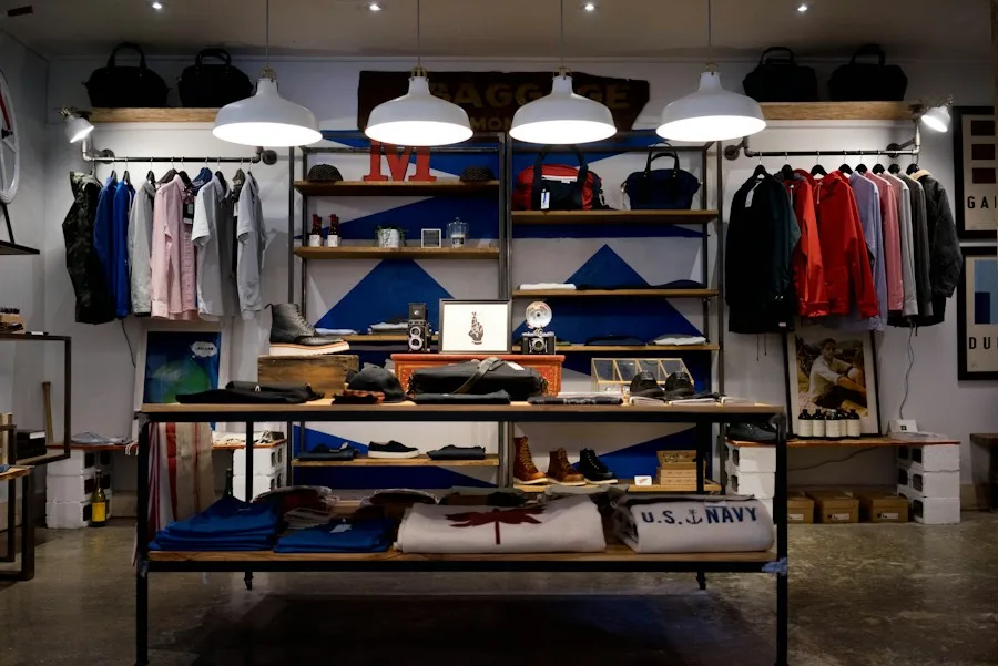 Online store homepage example