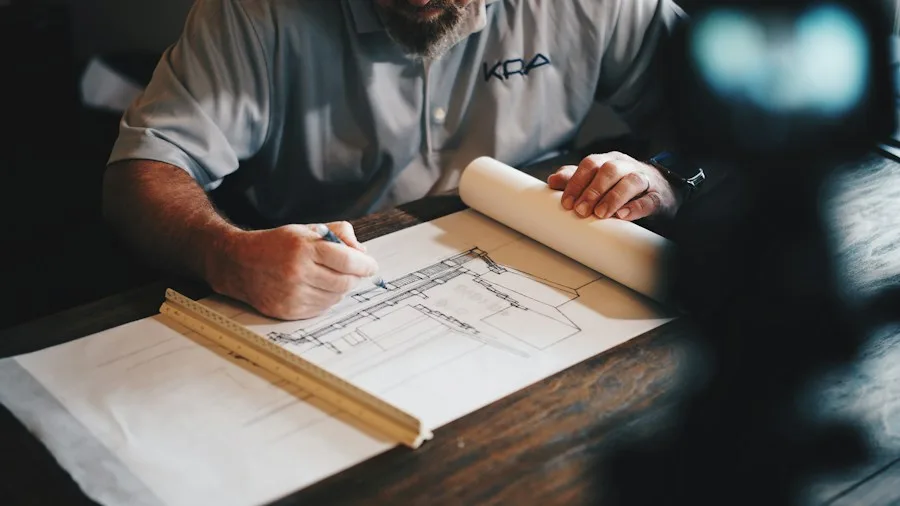 Construction company website homepage example
