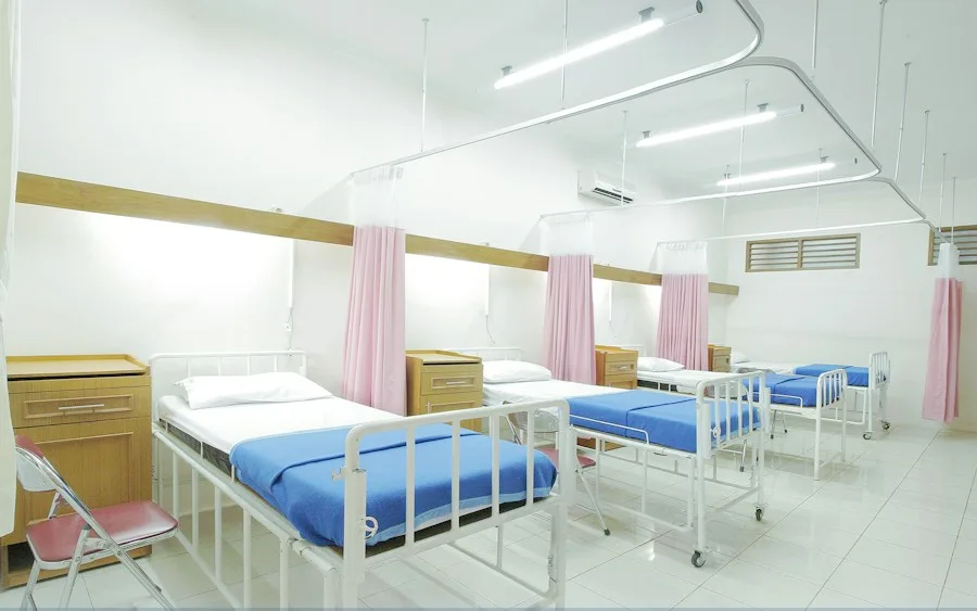 Healthcare website homepage example