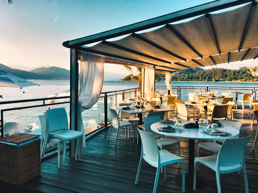 Restaurant website homepage example